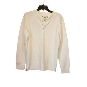 Good Fellow Men's White Henley - Small